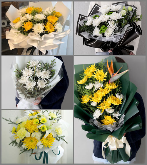 河南郑州新郑市薛店镇花庄村白事花束代送